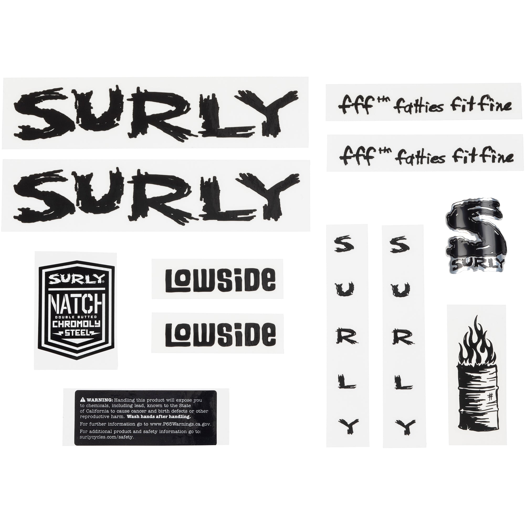 surly-lowside-decal-set-black-MA1270-2000px-sq Lowside Decal Set - Image 1